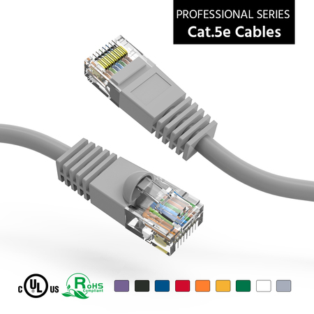 BESTLINK NETWARE CAT5E UTP Ethernet Network Booted Cable- 125Ft- Gray 100543GY